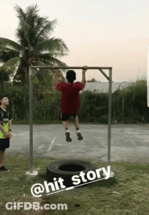 Kid Fail Pull Ups GIF