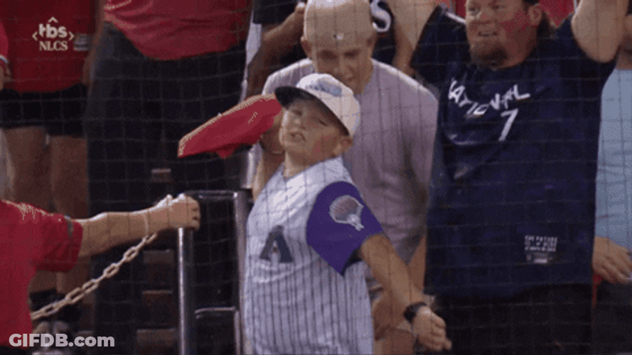 Kid Fan Of Dbacks Cheering GIF