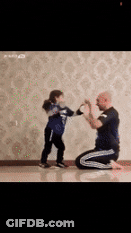Kid Fighting With Adult GIF