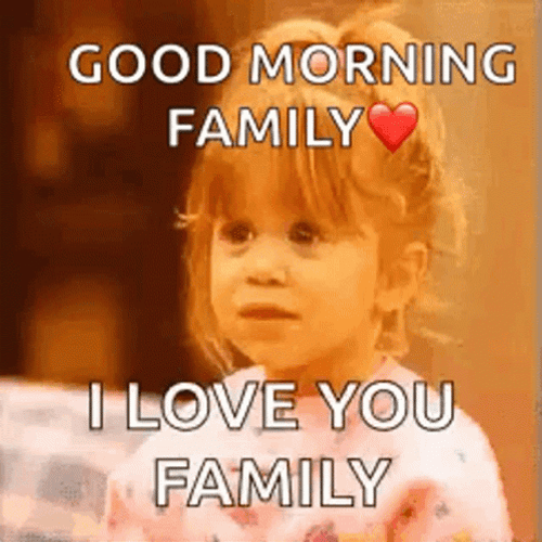 Kid Flying Kiss Good Morning Family GIF