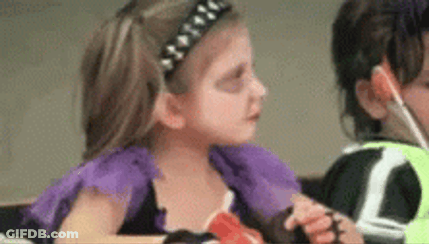Kid Girl Throwing Up GIF