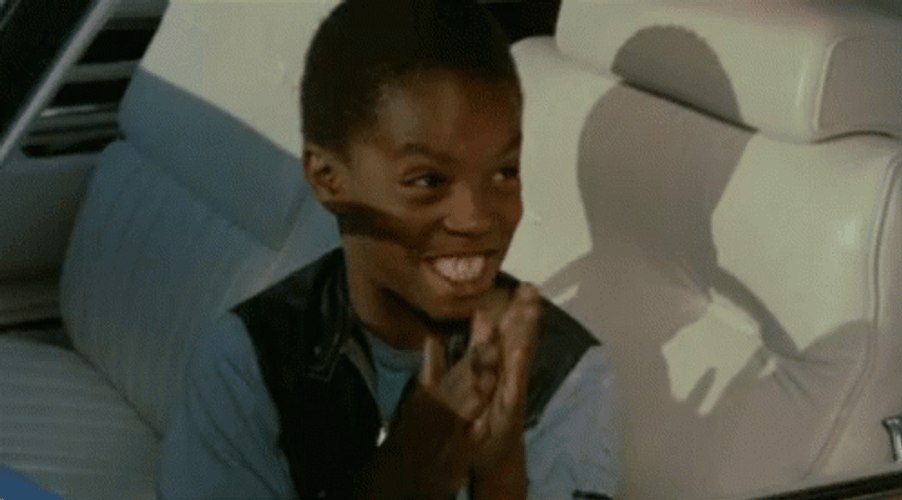 Kid In The Car Birdman Hand Rub GIF