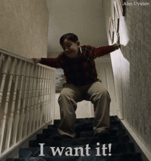 Kid Jumping On The Stairs I Want That GIF