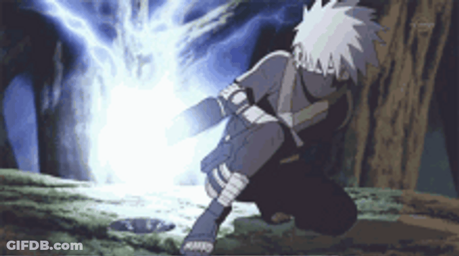 Kid Kakashi Hatake Chidori GIF