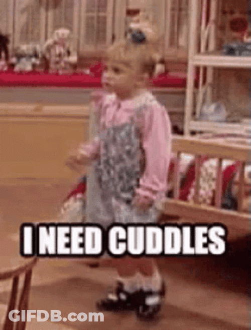 Kid Michelle Tanner Needs Cudding GIF