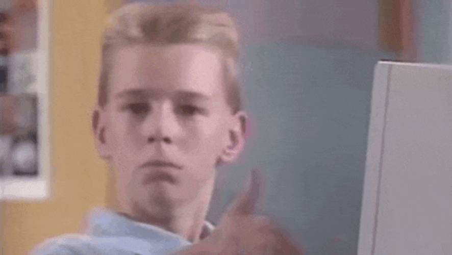 Kid On Computer Giving Thumbs Up Meme GIF