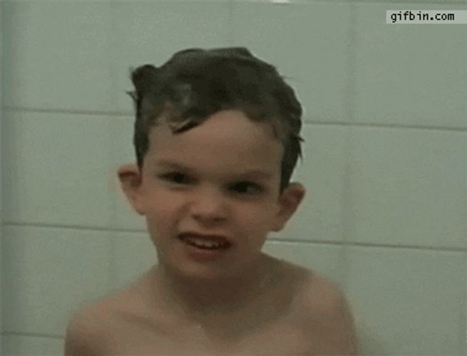 Kid Playing Bubble Bath GIF
