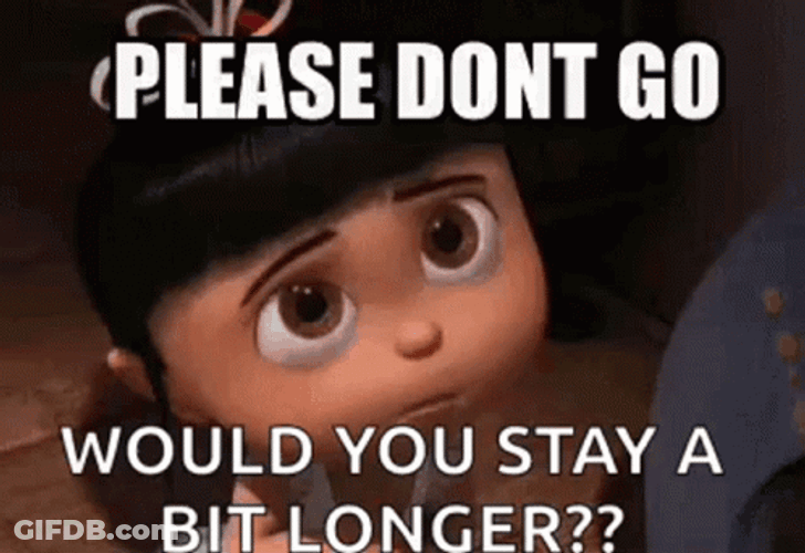 Kid Please Dont Go Stay Bit Longer GIF
