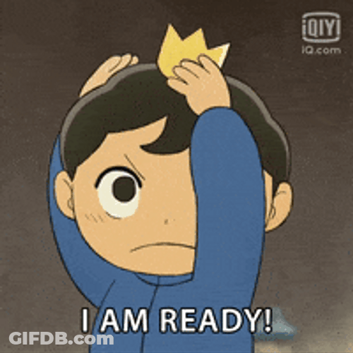 Kid Putting On Crown Im Ready GIF