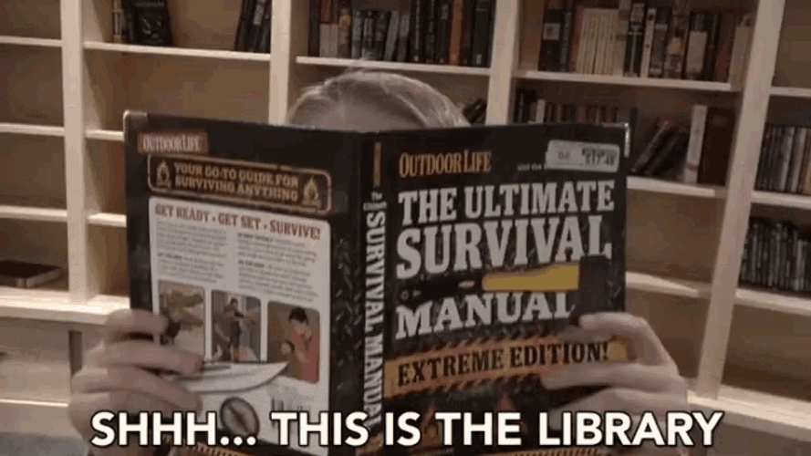 Kid Reminder This Is Library GIF