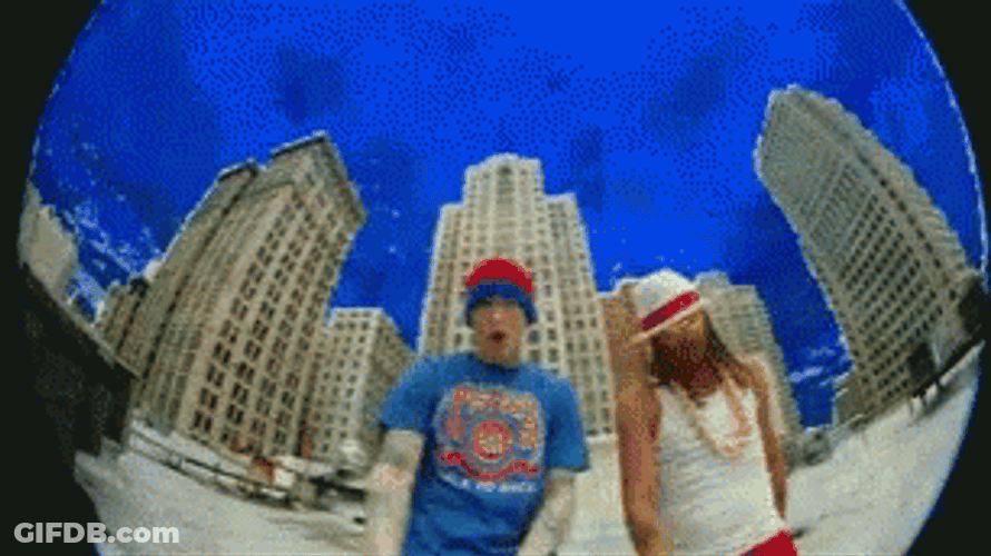 Kid Rock In The Fish Eye Camera GIF