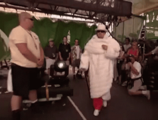 Kid Rock In White Coat GIF