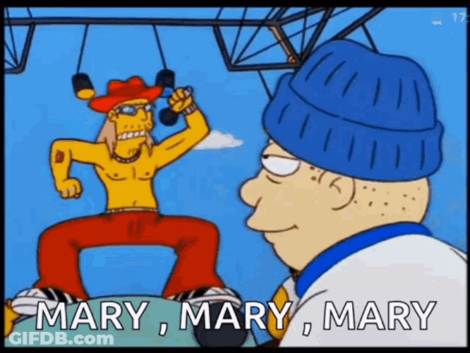 Kid Rock Simpson Mary Mary Mary GIF