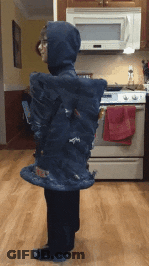 Kid's Fire Tornado Holloween Costume GIF