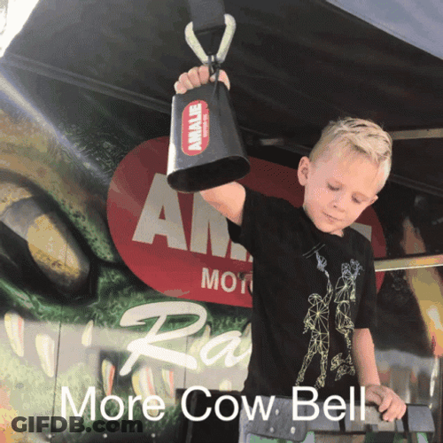 Kid Saying More Cowbell GIF