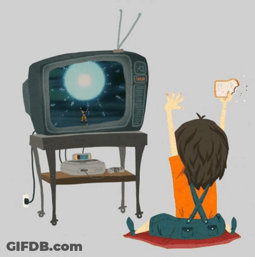 Kid Sending Energy For Spirit Bomb GIF