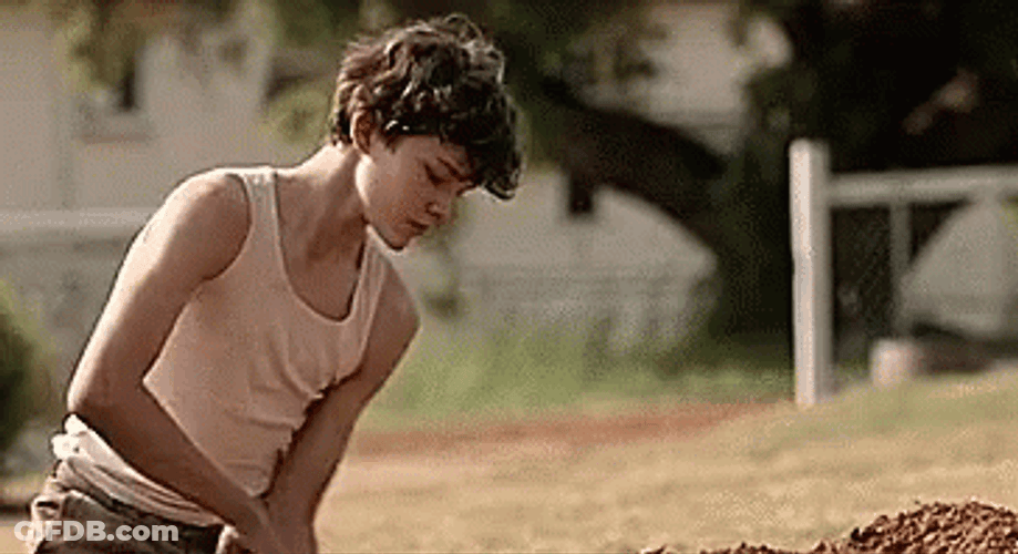 Kid Shovel Digging GIF