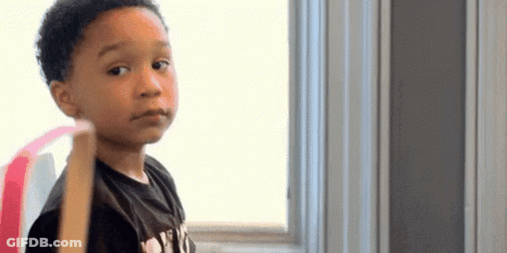 Kid Sips Tea Time GIF