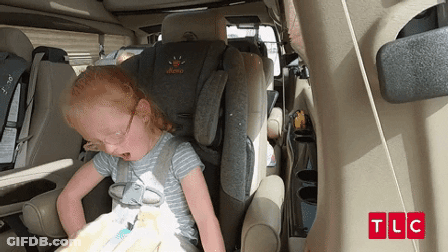 Kid Sleepy No Car Crash GIF