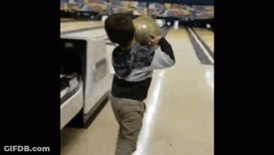 Kid Slide Error Bowling Alley GIF