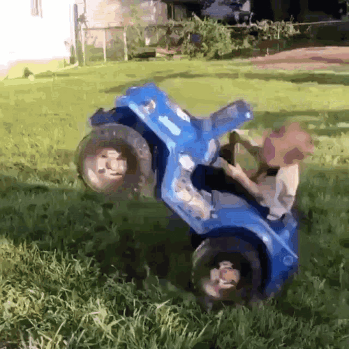 Kid Spinning Car GIF