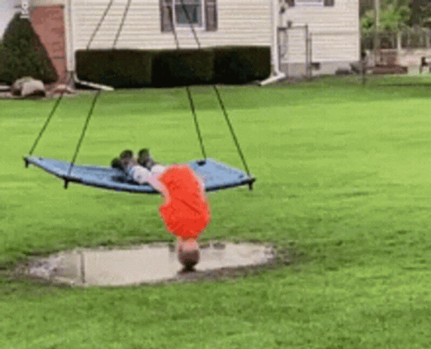 Kid Swinging Waiting Patiently GIF
