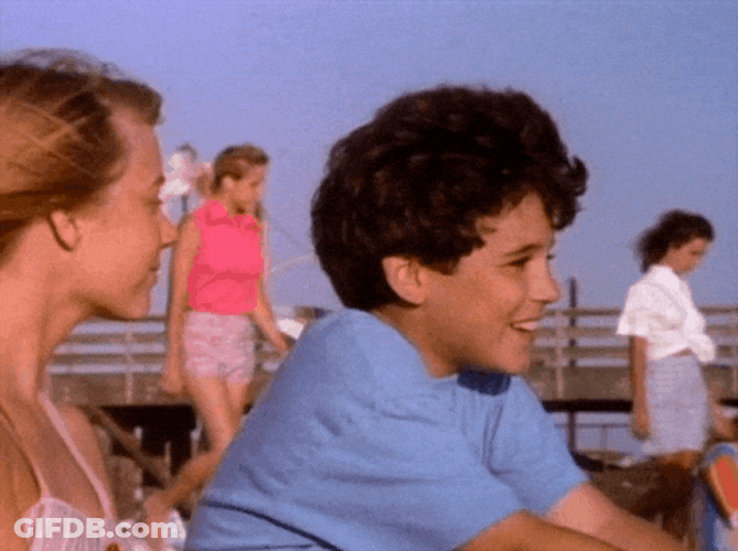 Kid Throwing Out Cheesy Lines GIF