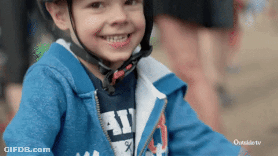 Kid Thumbs Up Doing Sports GIF
