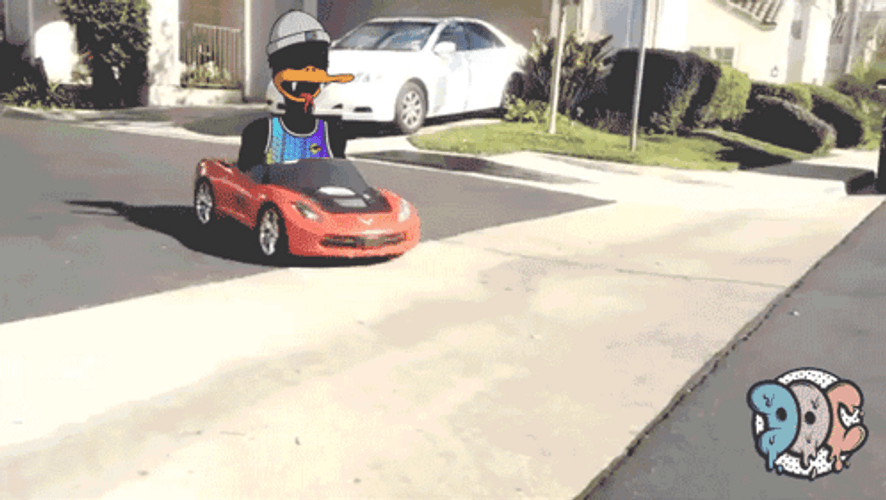 Kid Toy Car Crash Slide GIF