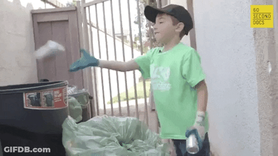 Kid With Green Shirt GIF
