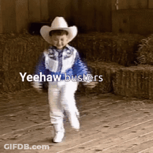 Kid Yeehaw Busters Dance GIF