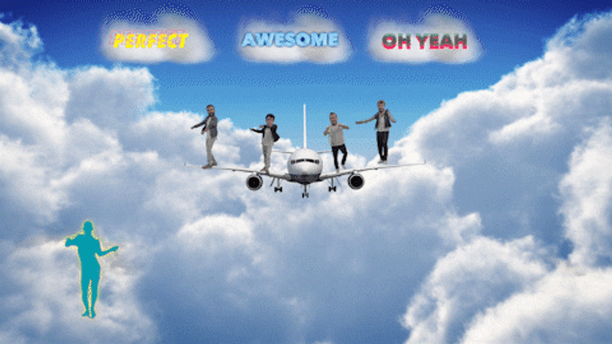Kids Airplane Just Dance GIF