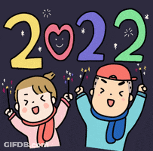Kids Celebrating 2022 GIF