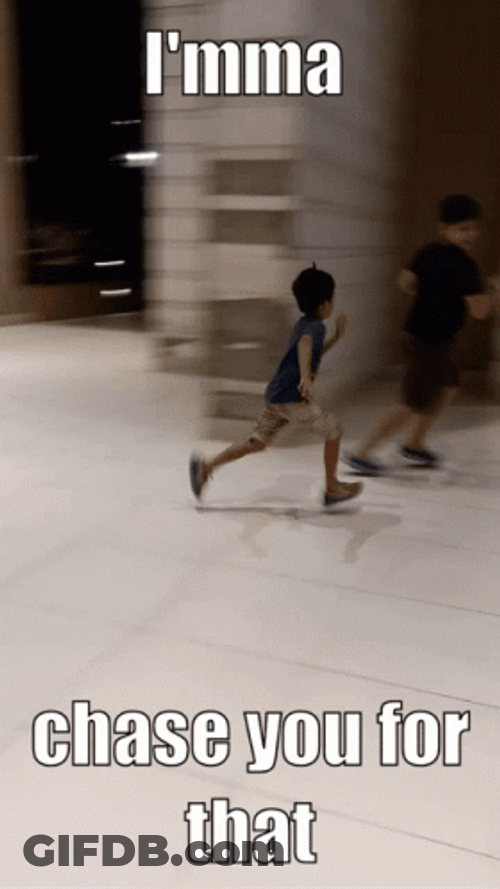 Kids Chasing Fun Playtime GIF