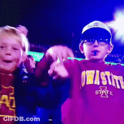 Kids Doing Hook Em Sign GIF