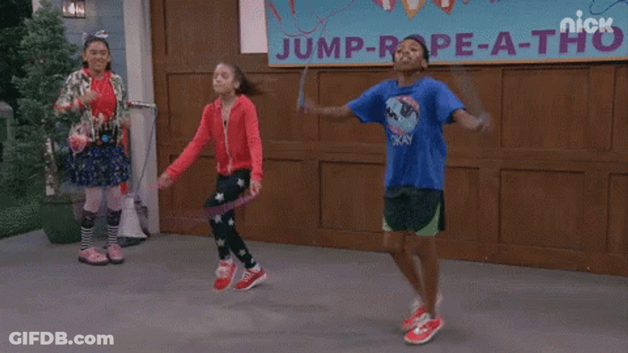 Kids Exercise Skipping Rope GIF