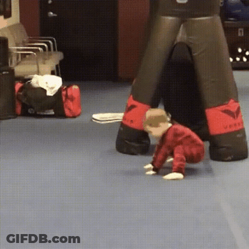 Kids Falling Doing Cartwheels GIF