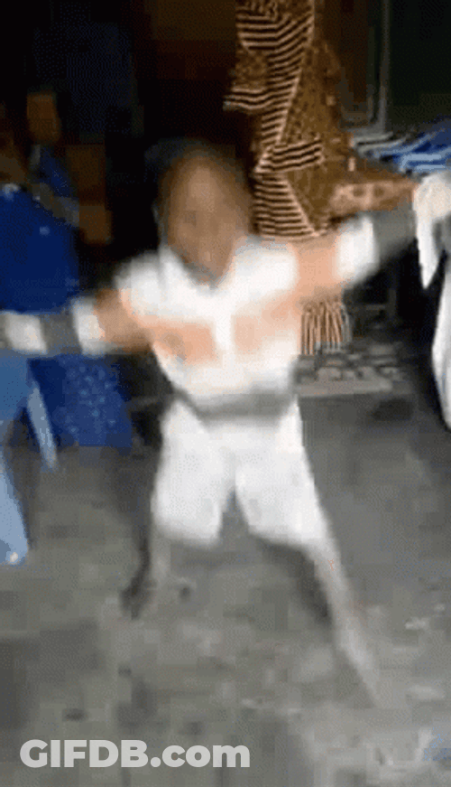 Kids Falling Into Curry GIF