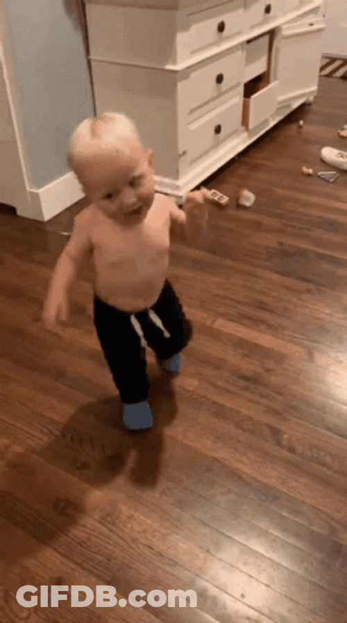 Kids Falling While Playing GIF