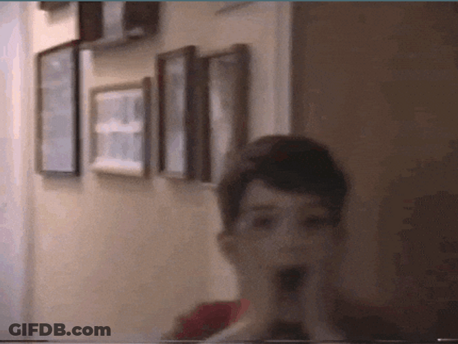 Kids Falling While Running GIF