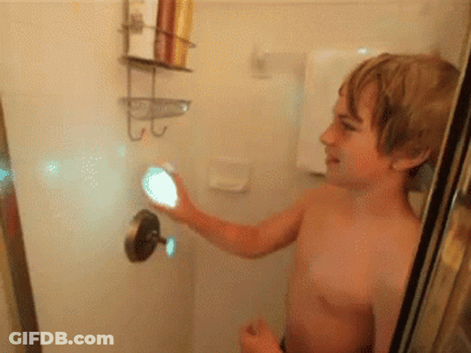 Kids Party In The Shower GIF