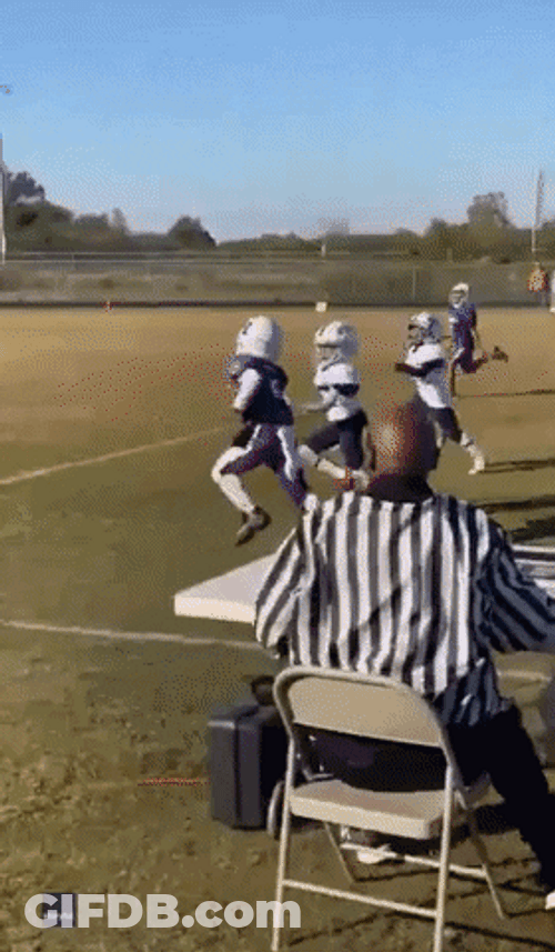 Kids Playing Football On Sunny Day GIF