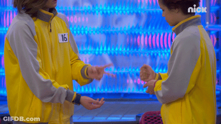 Kids Playing Rock Paper Scissors GIF