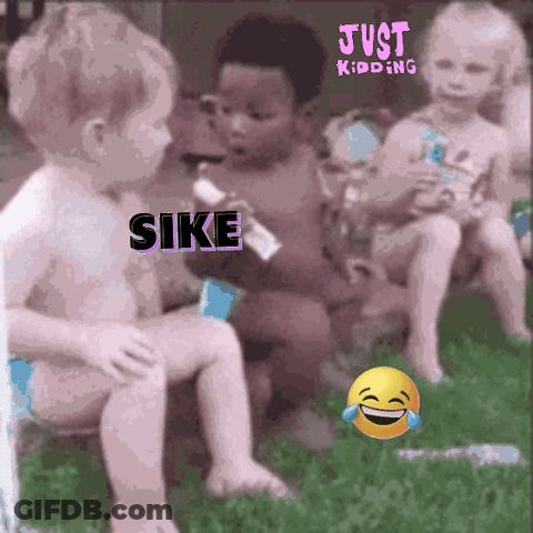 Kids Sitting In Grass With Water Bottle GIF