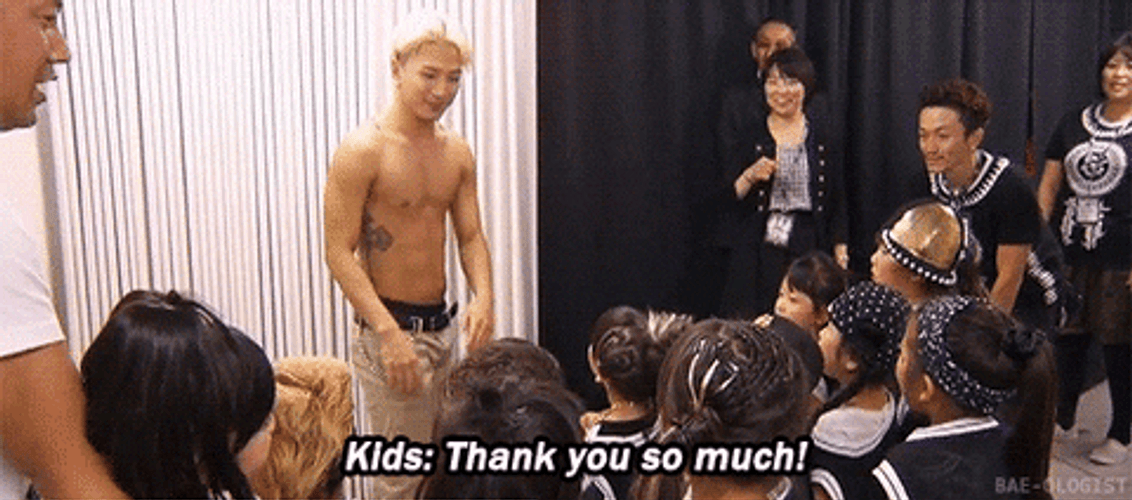 Kids Thanking Big Bang Top Kpop GIF