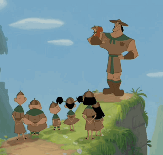 Kids With Acorn Costume GIF