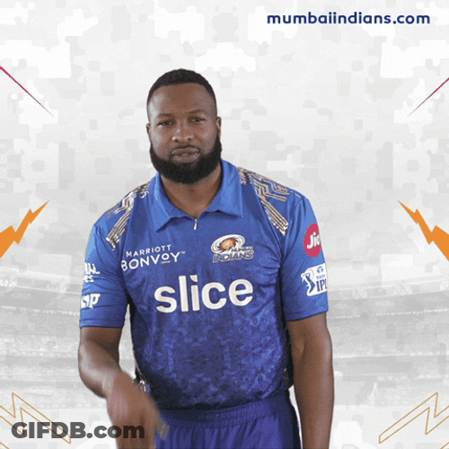 Kieron Pollard Flying Kiss GIF
