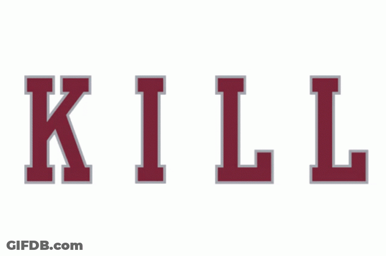 Kill Floating Text Animation GIF
