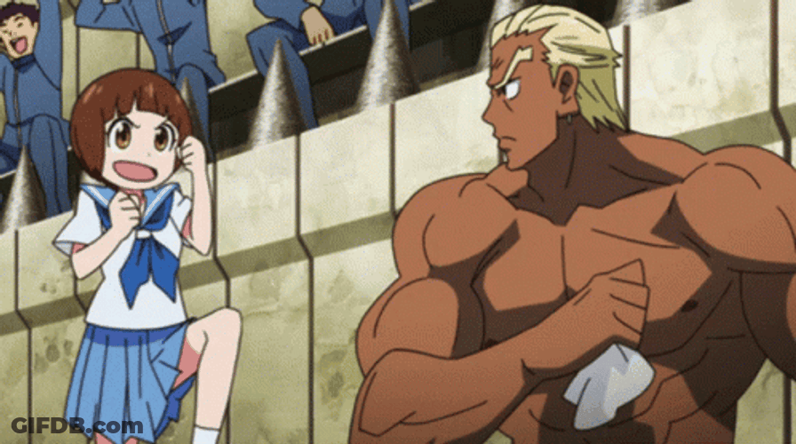 Kill La Kill Mako Shadow Boxing GIF