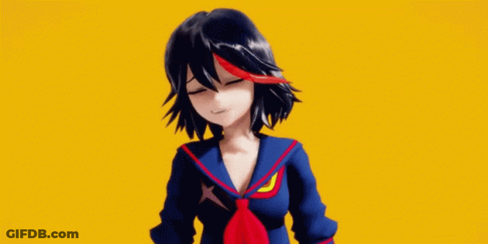 Kill La Kill Ryuko Being Gentle GIF